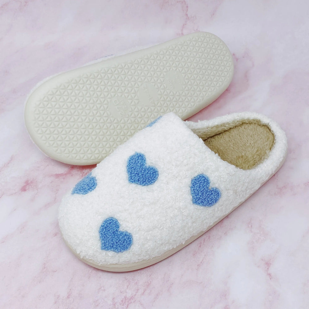 Heart Full Cozy Lounge Slippers - Plush Non-Slip House Shoes