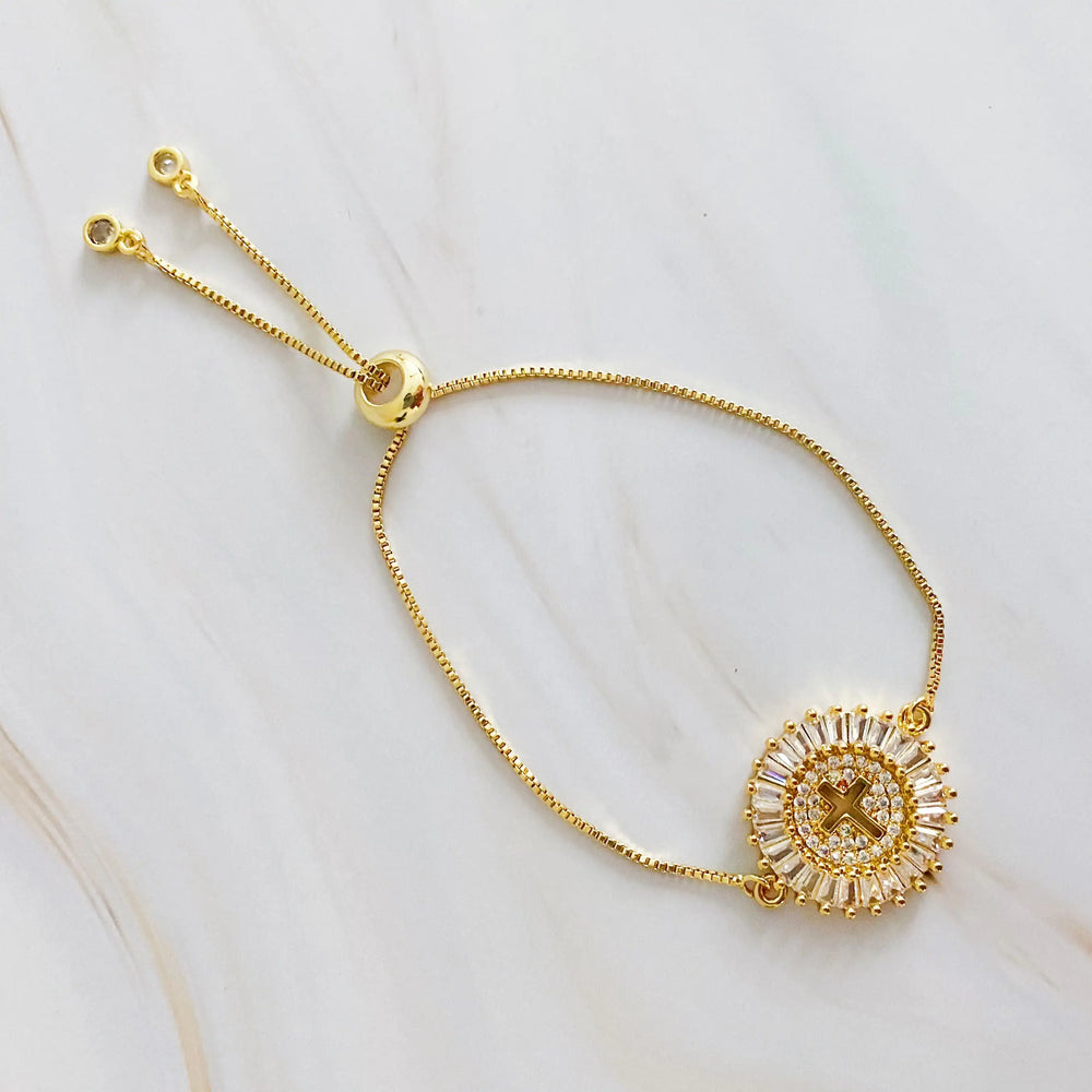 Cross Slide Bracelet - Adjustable Faith Jewelry with Meaningful Design