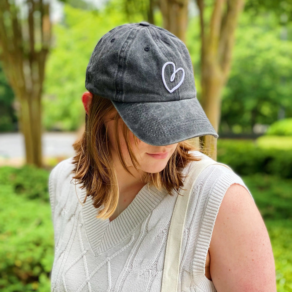 Dreaming Heart Ball Cap - Premium Washed Cotton with 3D Embroidery