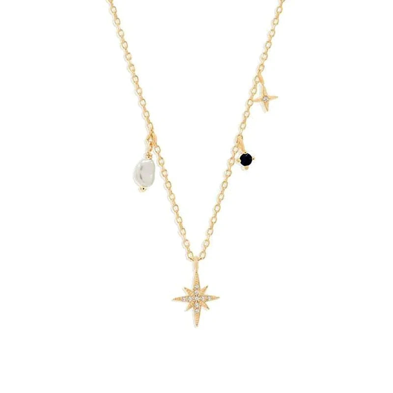 Sterling Silver Starlight Necklace - Twinkling Celestial Charm