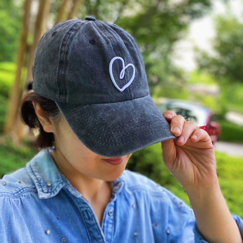 Dreaming Heart Ball Cap - Premium Washed Cotton with 3D Embroidery