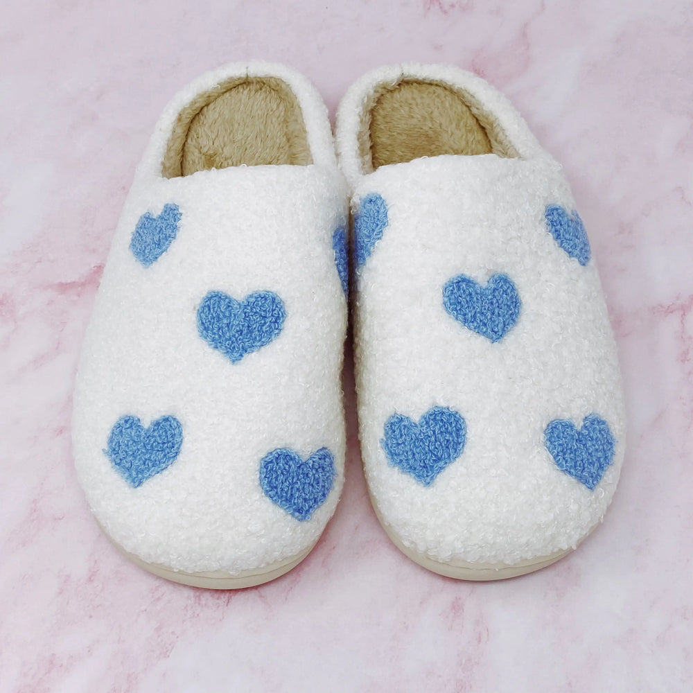 Heart Full Cozy Lounge Slippers - Plush Non-Slip House Shoes