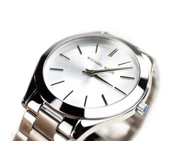 Michael Kors Slim Runway Watch - Silver-Toned Silver Dial | Billy's Bling Boutique