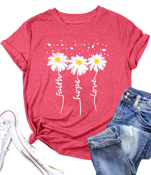 Sunflower Inspirational Tee for Women