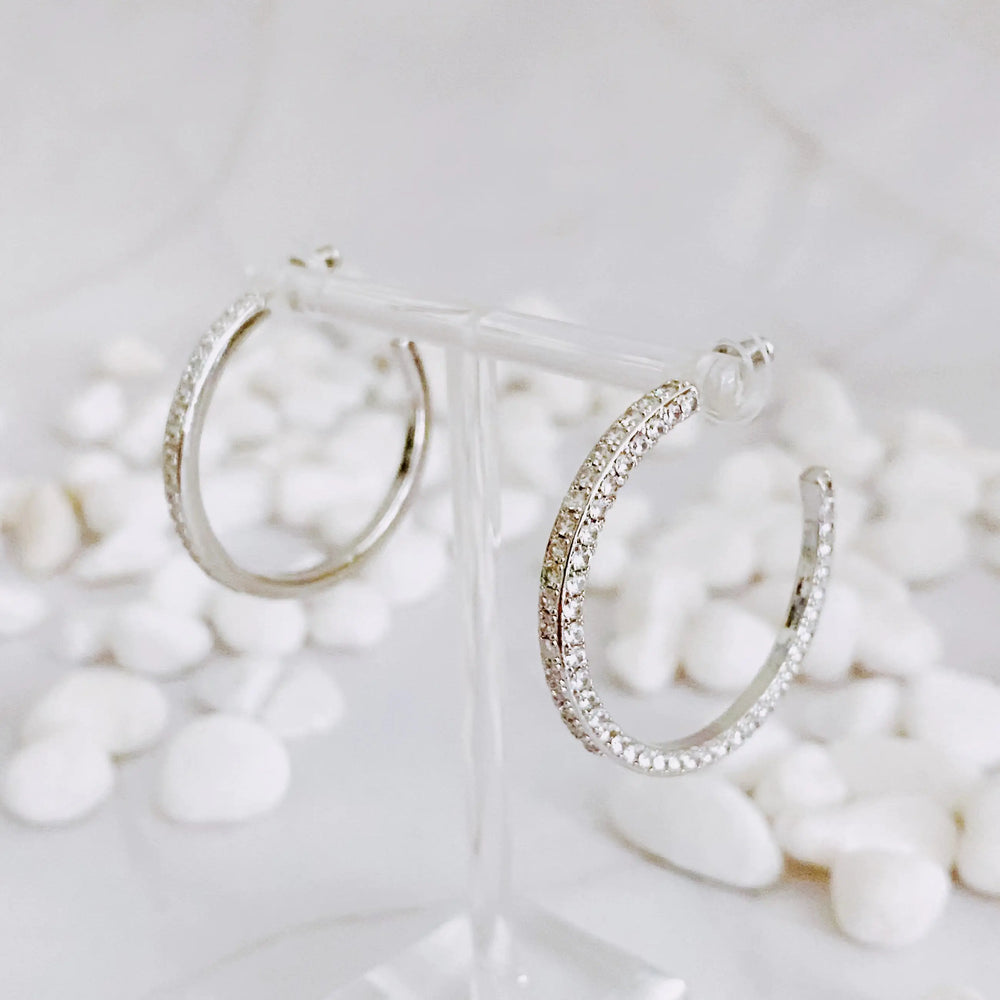Plain Or Shine Reversible Hoop Earrings - Dual-Style Gold Hoops