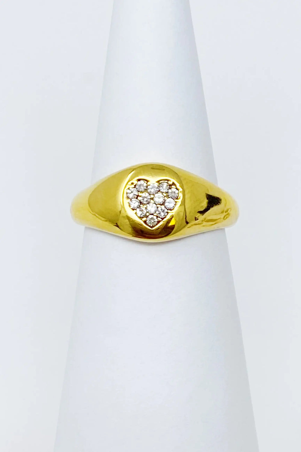 Shine Me Heart Ring - Romantic Heart-Shaped Promise Ring