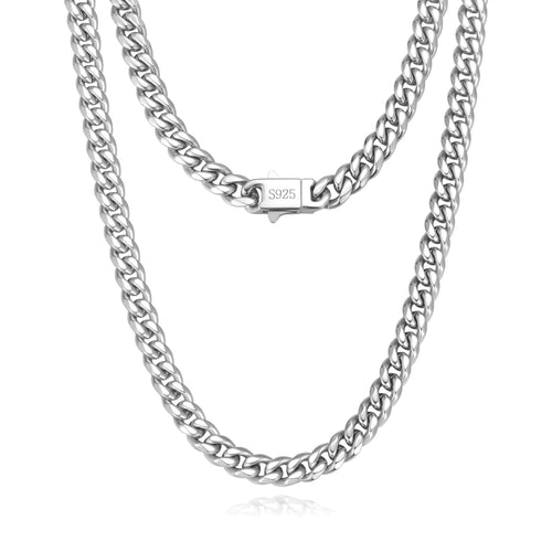 Silver Chain Necklace for Men - 22 Inch Chain
