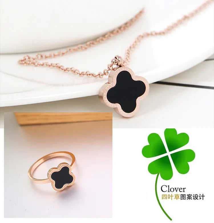 Clover Necklace with Elegant Pendant Design
