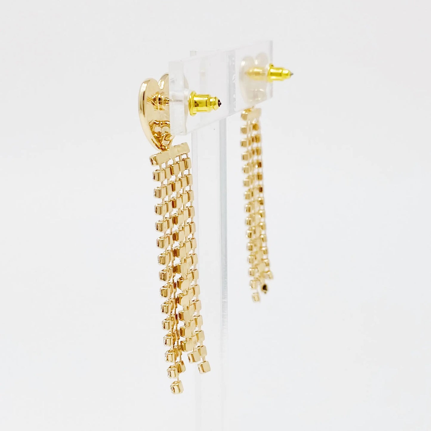 Heart Shine Stream Earrings - Sparkling Cubic Zirconia Drops