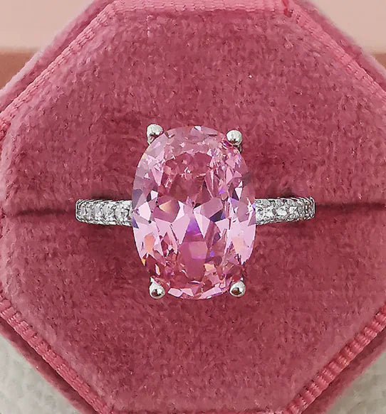 Elegant Diamond Studded Silver Ring