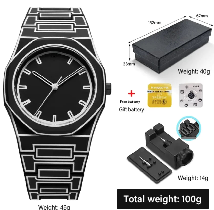 Waterproof Men's Fashion Quartz Watch - Stylish & Durable