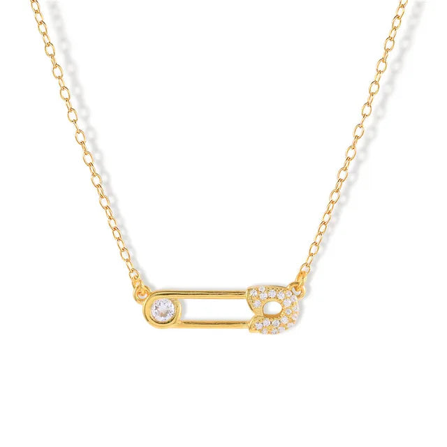Elegant Evil Eye & Lunar Necklace - Protection & Style