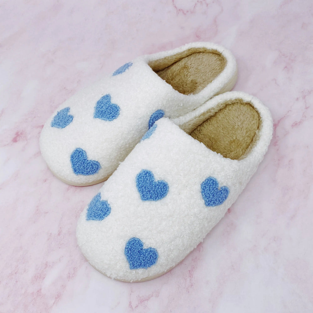 Heart Full Cozy Lounge Slippers - Plush Non-Slip House Shoes