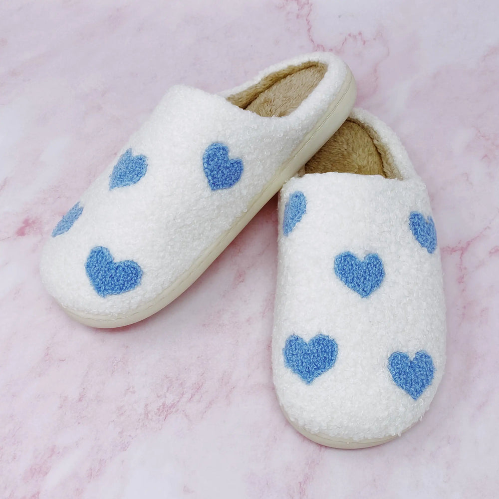 Heart Full Cozy Lounge Slippers - Plush Non-Slip House Shoes
