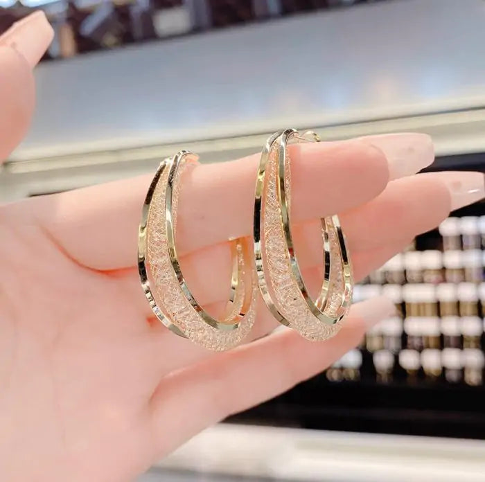 Fashion Oval Earrings - Chic Modern Oval Statement Earrings