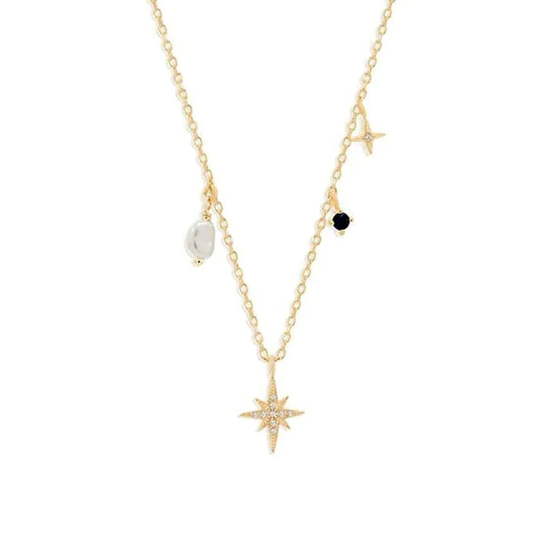 Sterling Silver Starlight Necklace - Twinkling Celestial Charm