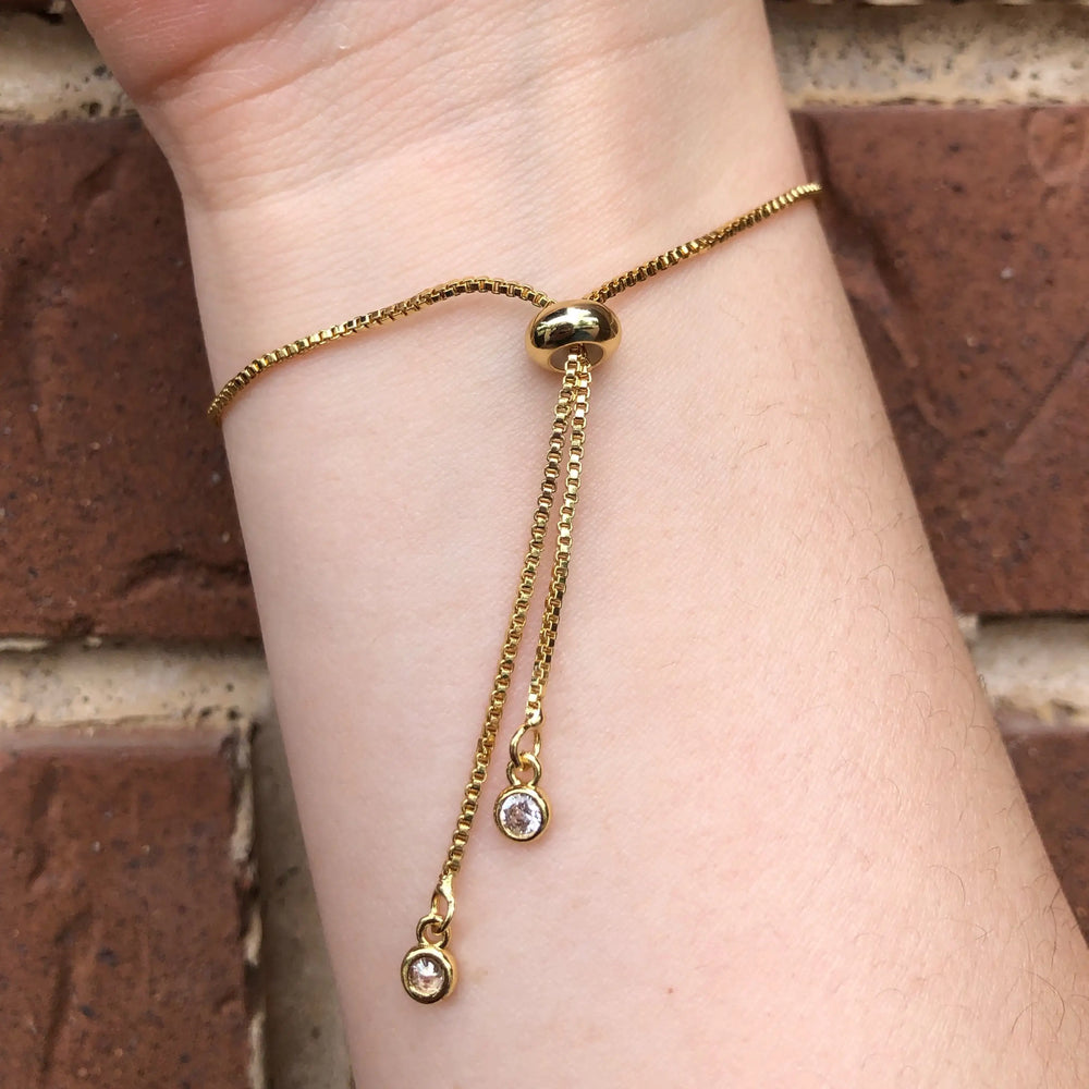 Serenity Hamsa Hand Slide Bracelet - Adjustable Protection Charm Bracelet
