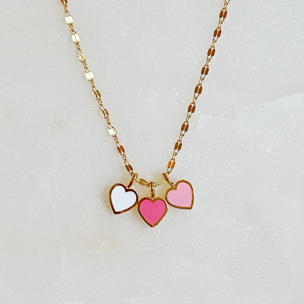 Triple My Love Necklace - Three Hearts Eternal Love Symbol Jewelry