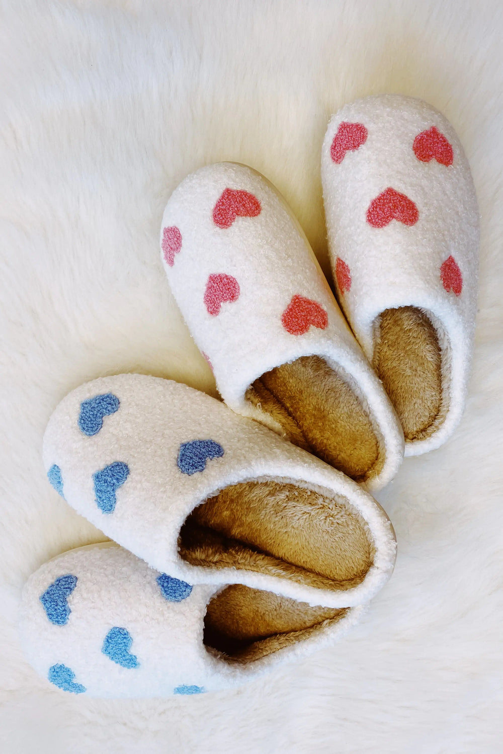 Heart Full Cozy Lounge Slippers - Plush Non-Slip House Shoes