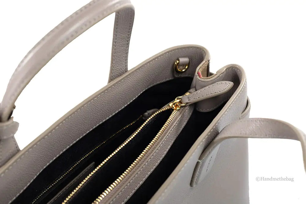 Burberry Banner Medium Taupe Brown Leather Tote Bag - Stylish & Durable