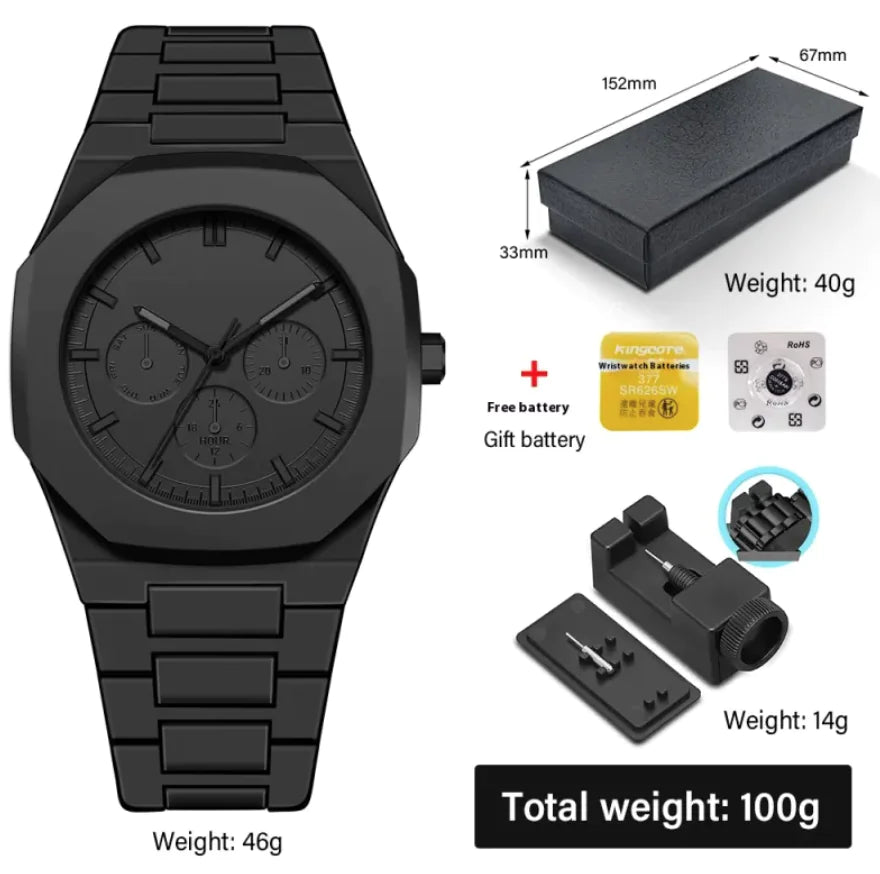 Waterproof Men's Fashion Quartz Watch - Stylish & Durable